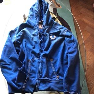True Religion hoodie. Royal blue.